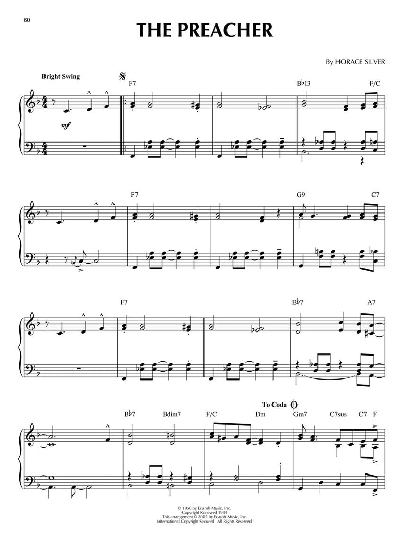 Horace Silver - Jazz Piano Solos