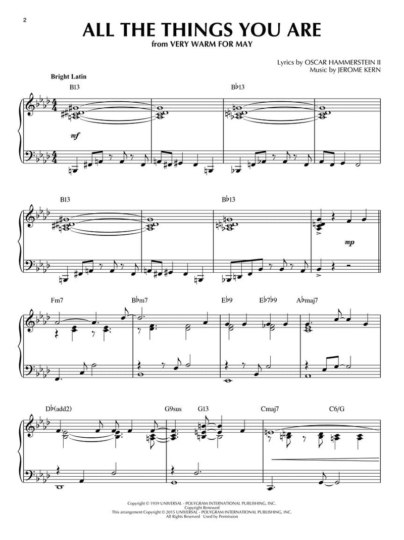 Broadway Jazz - Jazz Piano Solos