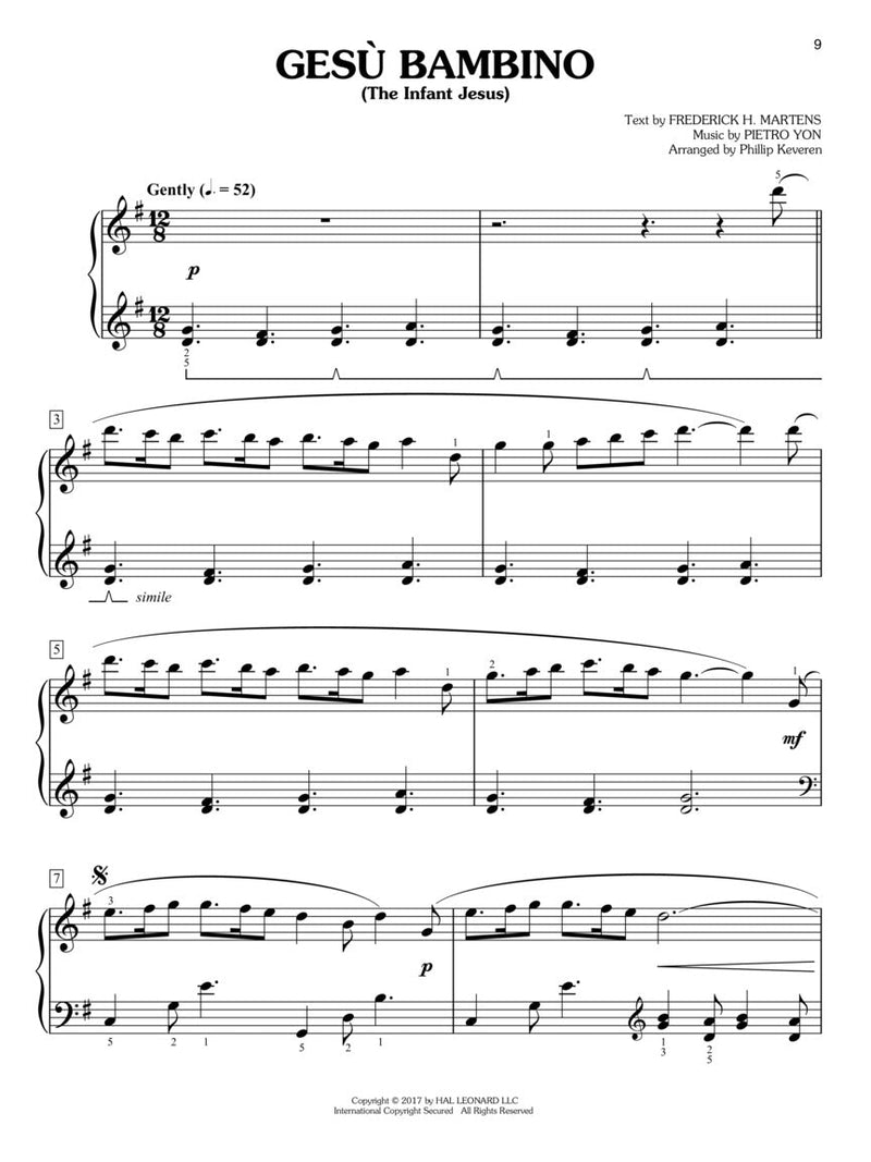 Christmas Carols for Easy Classical Piano arr. Phillip Keveren