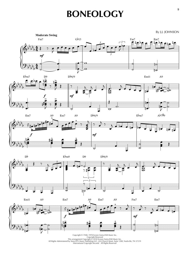Bebop Classics - Jazz Piano Solos