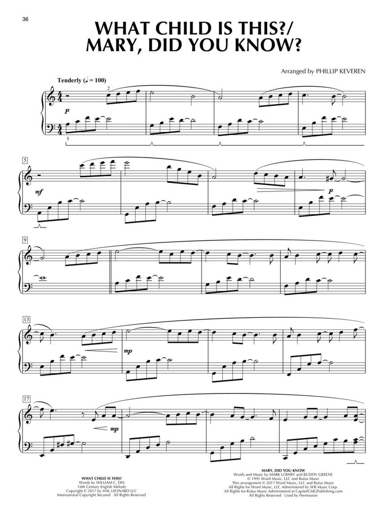 Christmas Praise Hymns for Piano Soloist arr. Phillip Keveren