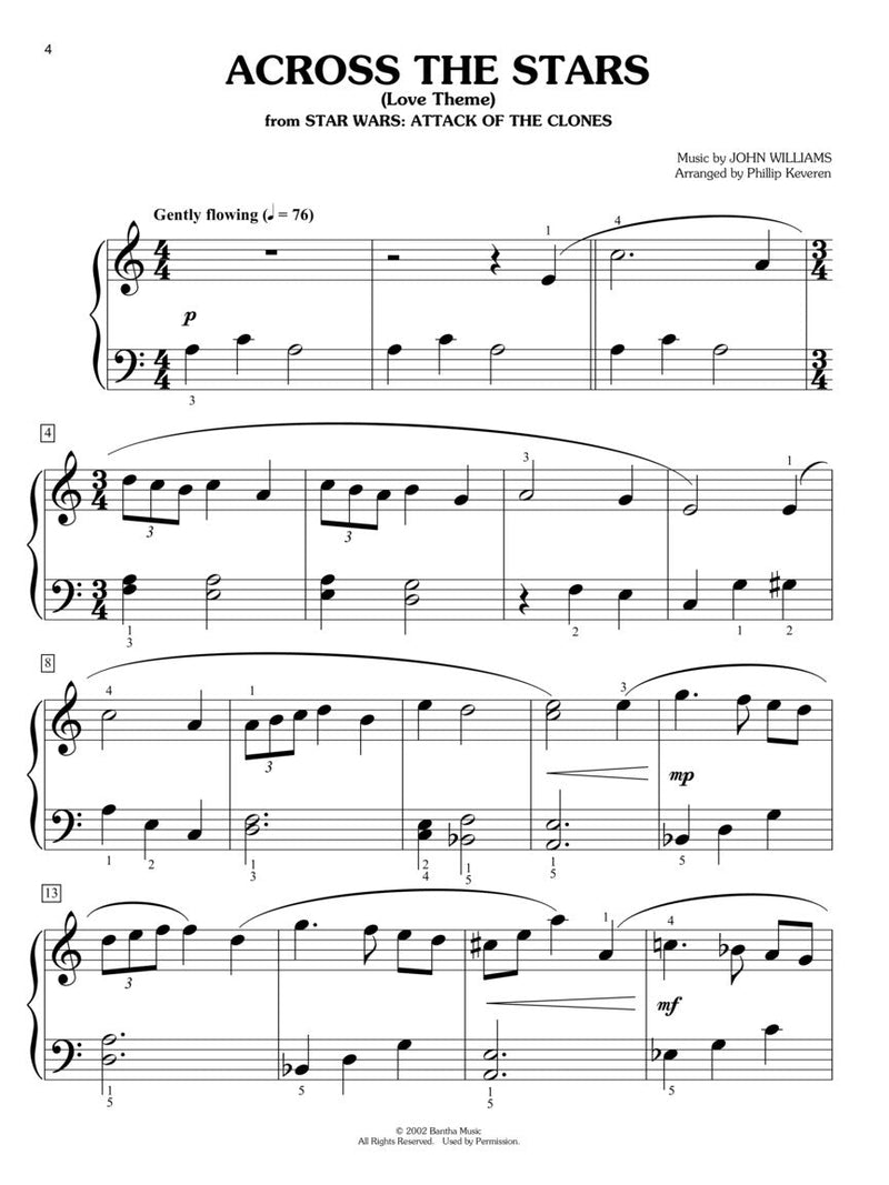 Star Wars for Big-Note Piano arr. Phillip Keveren