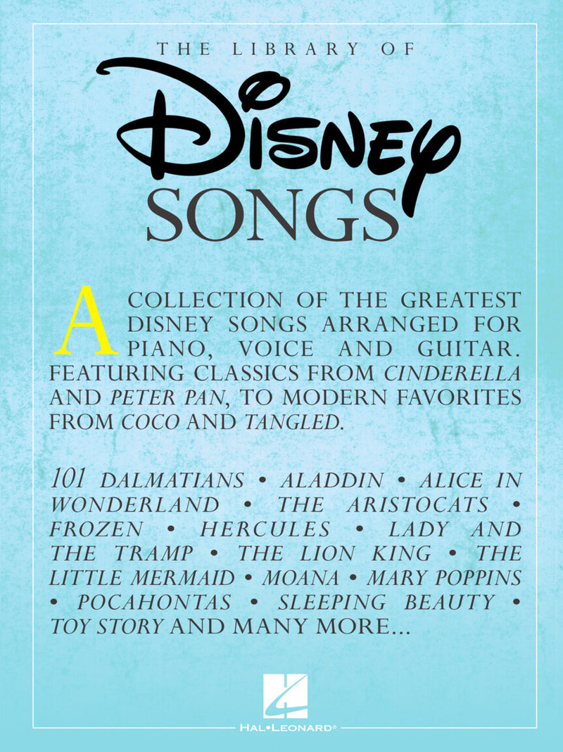 The Library of Disney Songs - Piano · Vocal · Guitar