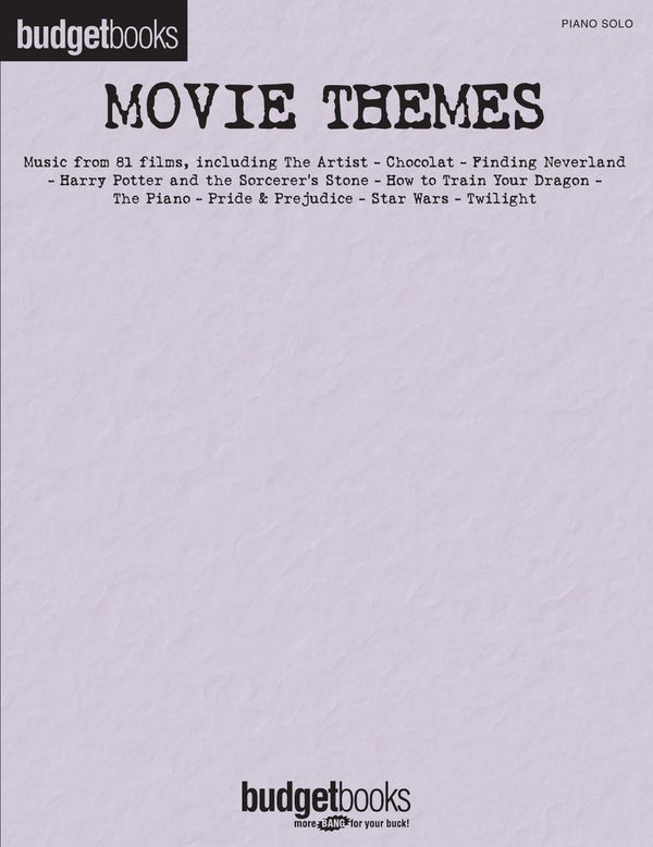 Budget Books: Movie Themes for Piano Solo