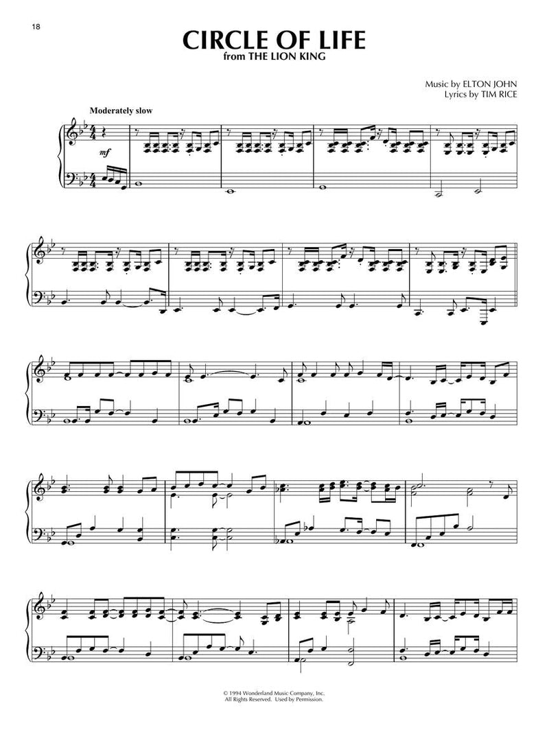 Disney Peaceful Piano Solos