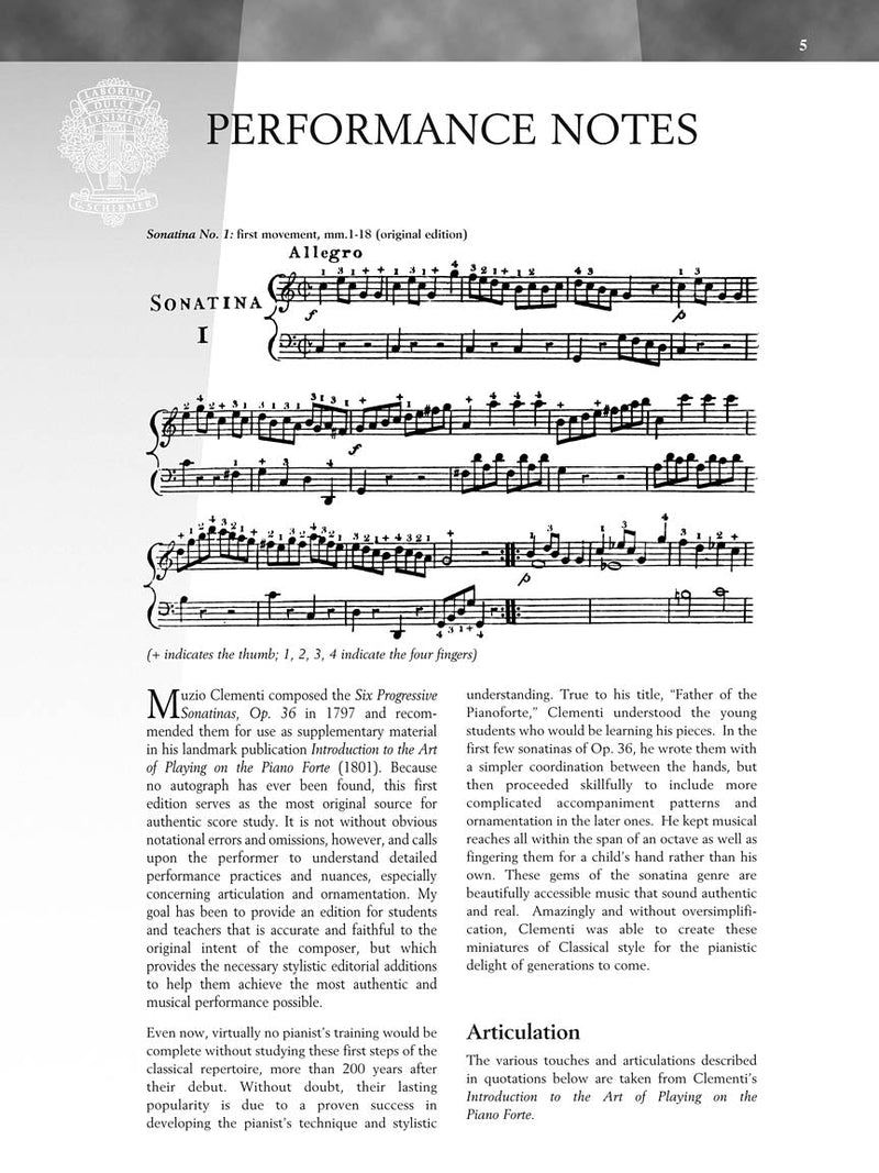 Clementi: Sonatinas, Op. 36