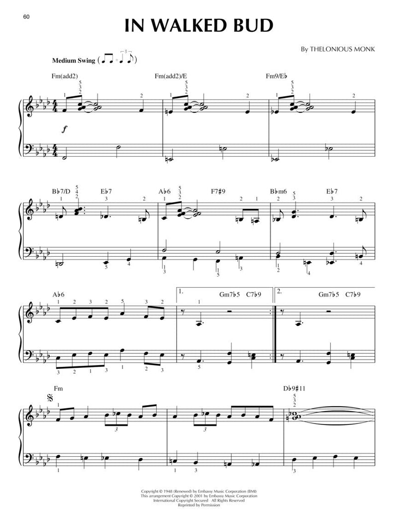 Bebop Jazz - Jazz Piano Solos