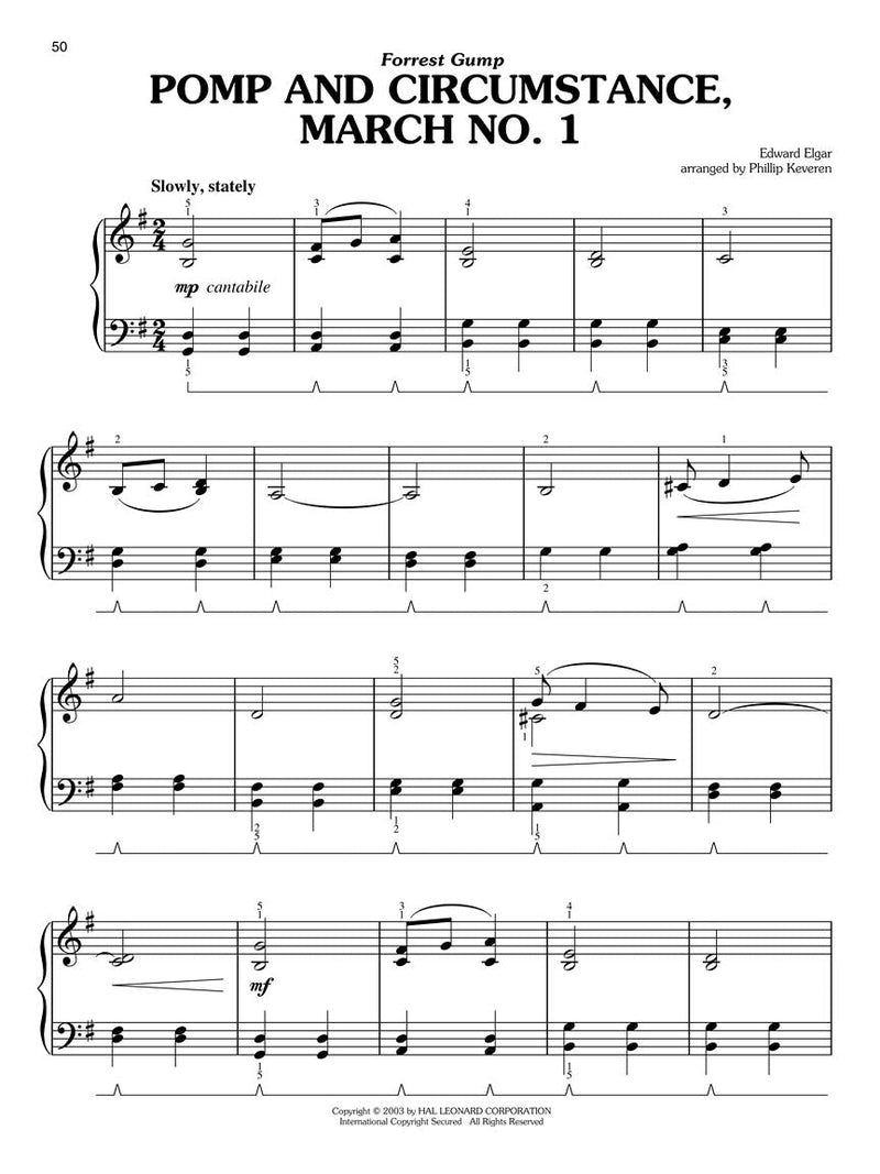 Classical Movie Themes For Easy Piano arr. Phillip Keveren