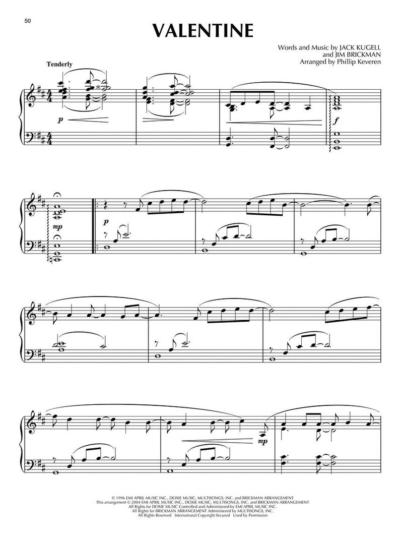 Contemporary Wedding Songs For Piano Solo arr. Phillip Keveren