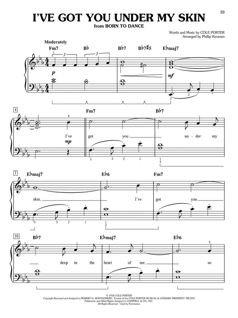 Jazz Standards - 2nd Edition for Easy Piano arr. Phillip Keveren