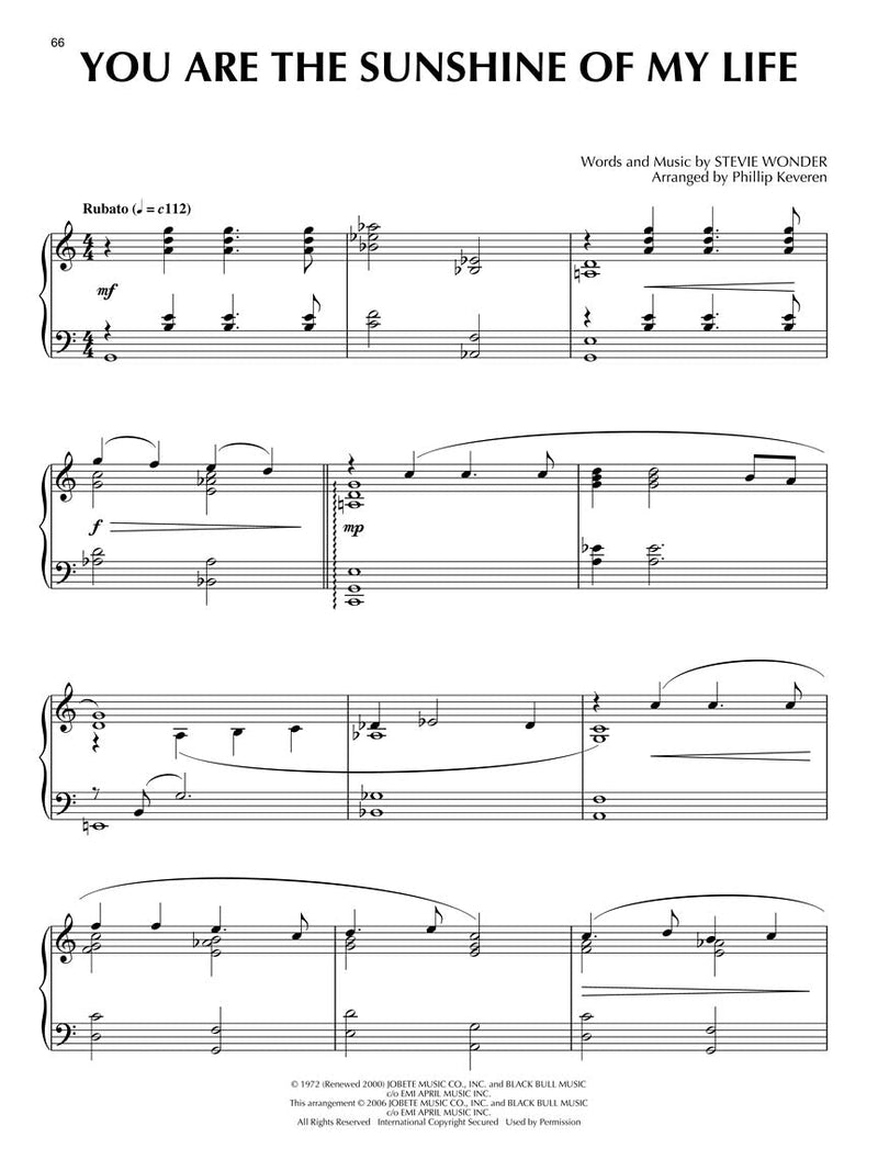 Motown Hits For Solo Piano arr. Phillip Keveren