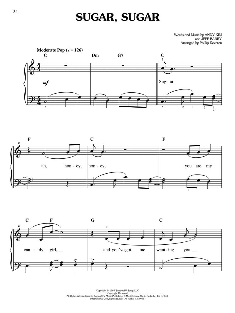 Pop Gems of the '60s for Easy Piano arr. Phillip Keveren