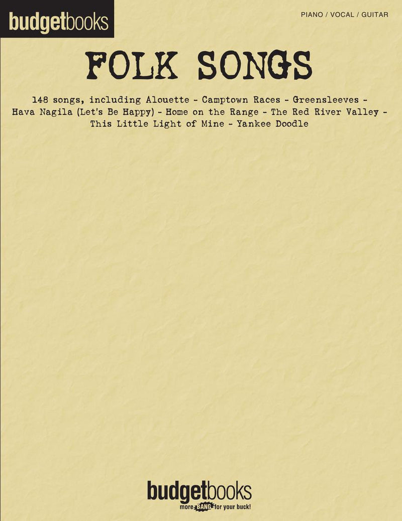 Budget Books: Folk Songs PVG