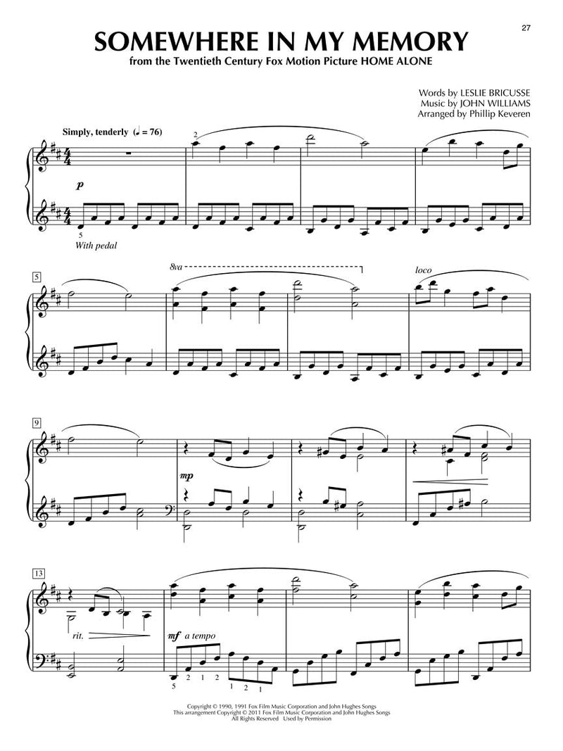 Christmas at the Movies for Piano Soloist arr. Phillip Keveren