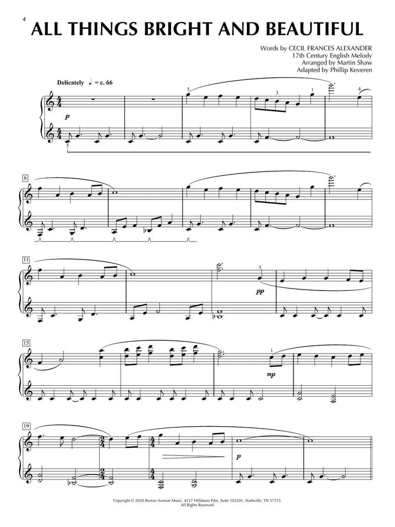 Piano Calm: Prayer for Piano Soloist arr. Phillip Keveren