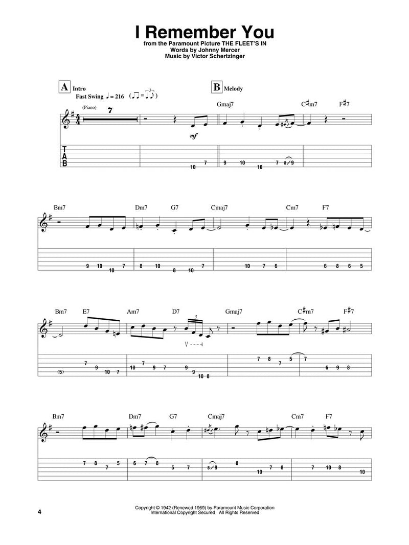 Jazz Greats Guitar Play-Along