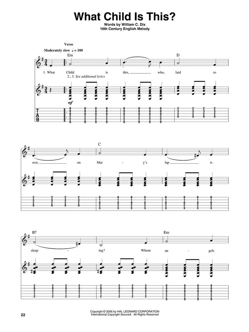 Christmas Carols Guitar Play-Along