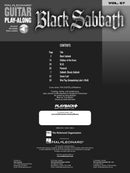 Black Sabbath Guitar Play-Along