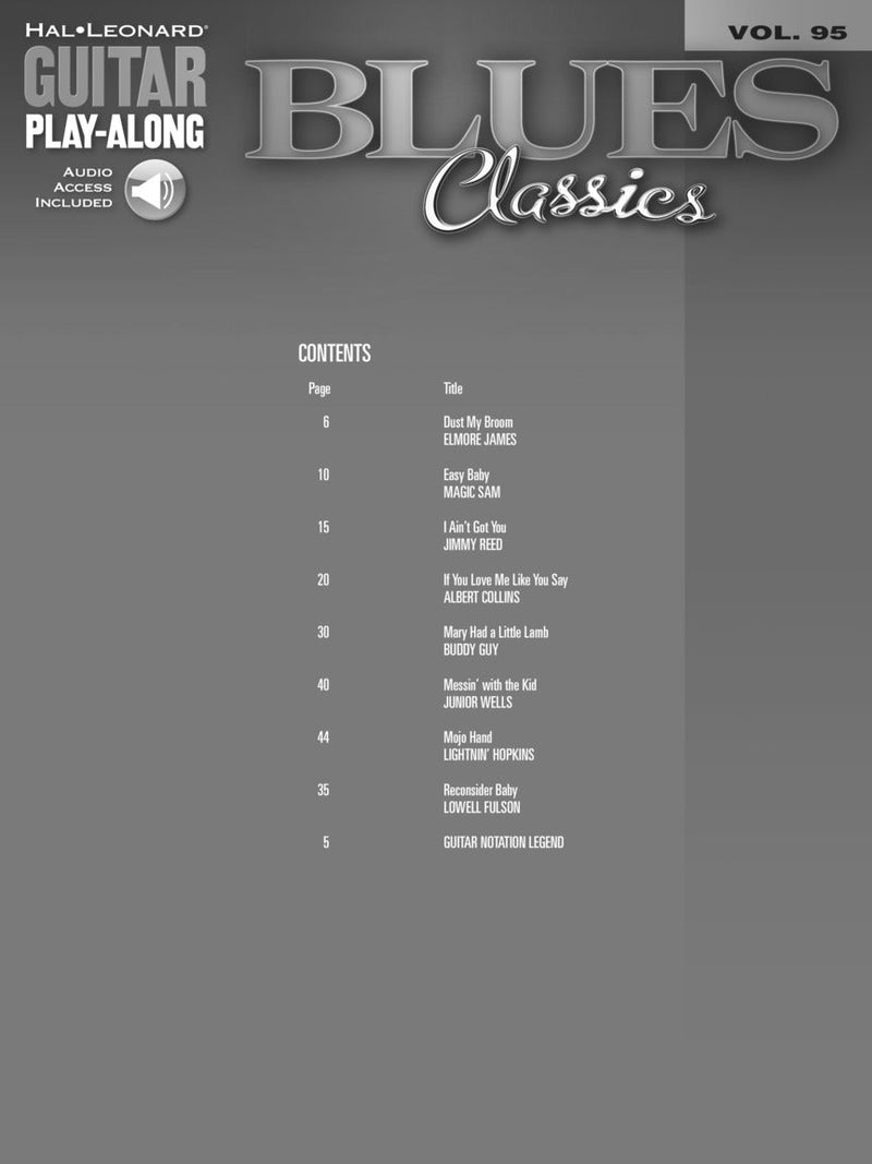 Blues Classics Guitar Play-Along