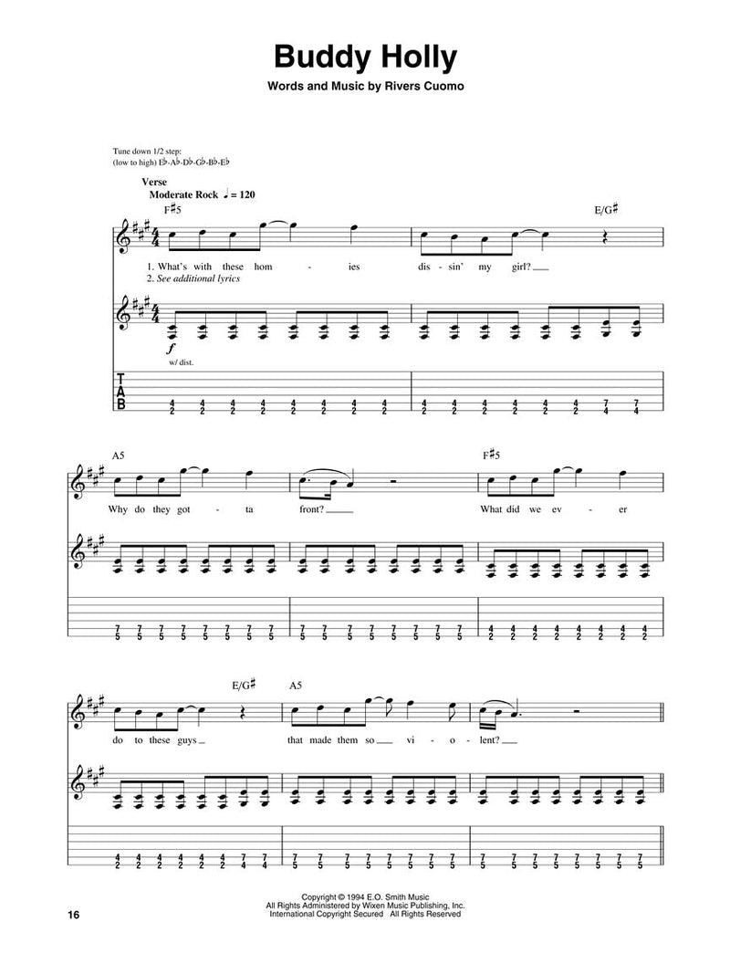 Weezer Guitar Play-Along