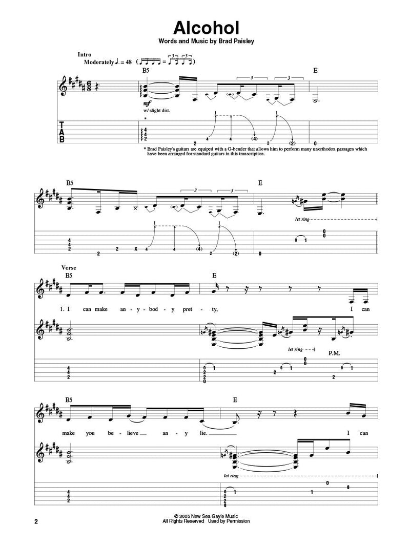 Brad Paisley Guitar Play-Along