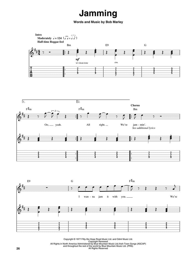 Bob Marley Guitar Play-Along