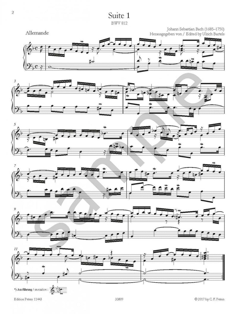 Bach: French Suites BWV 812, 817 & French Overture BWV 831 for Piano