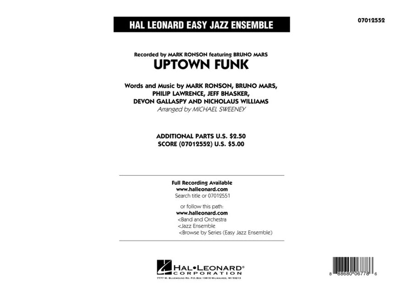 Uptown Funk - arr. Paul Murtha (Grade 2)