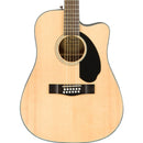 Fender CD-60SCE Dreadnought 12-String Acoustic, Walnut Fingerboard, Natural