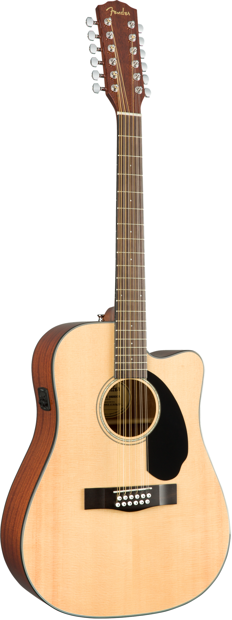 Fender CD-60SCE Dreadnought 12-String Acoustic, Walnut Fingerboard, Natural