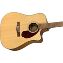Fender CD-140SCE Acoustic-Electric Guitar, Natural w/ Hardcase