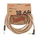 Fender Angled Festival Instrument Cable, Pure Hemp