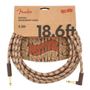 Fender Angled Festival Instrument Cable, Pure Hemp