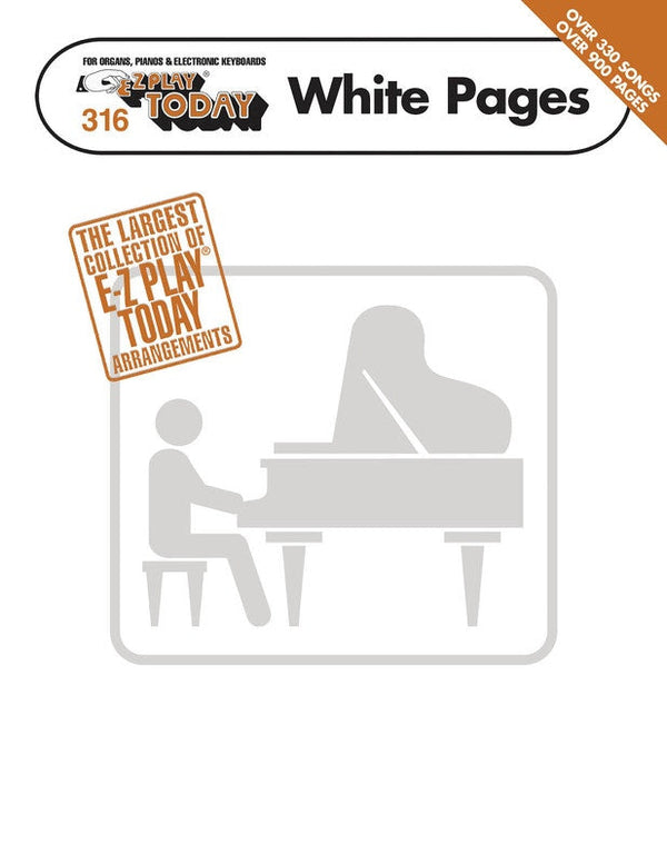 EZ Play Piano 316 White Pages
