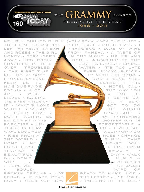 EZ Play Piano 160 Grammy Awards Record Year 1958-2011