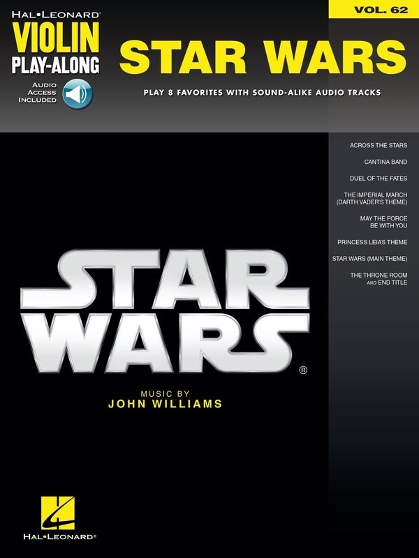Star Wars Violin Play-Along Volume 62