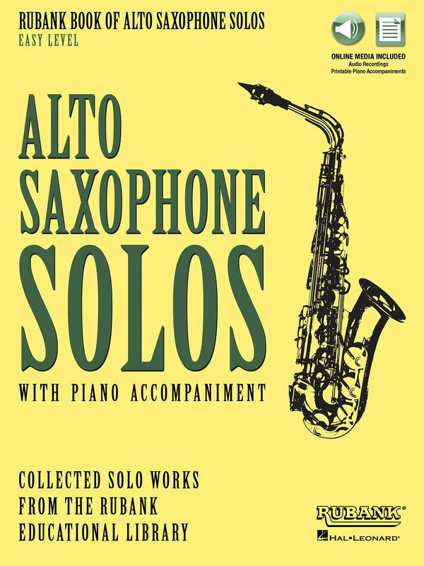 Rubank Book of Alto Saxophone Solos - Easy Level