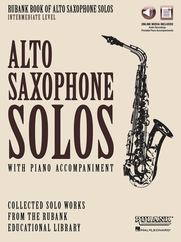 Rubank Book of Alto Saxophone Solos - Intermediate Level