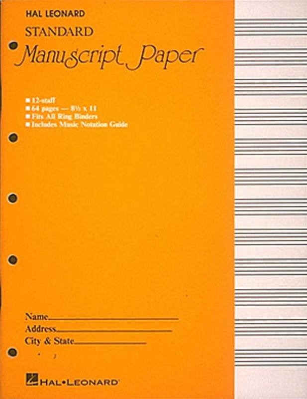 Standard Manuscript Paper (Yellow Cover)