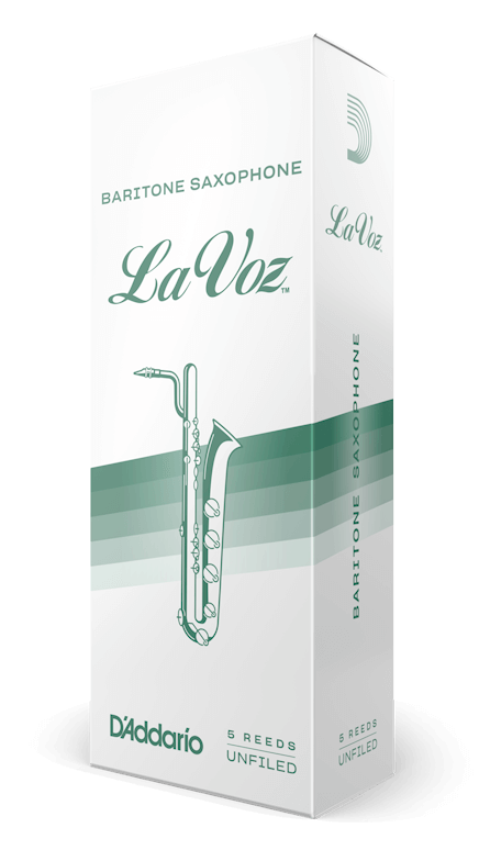 Rico La Voz Baritone Saxophone Reeds, 5-Pack