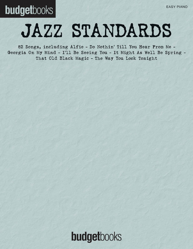 Budget Books: Jazz Standards for Easy Piano
