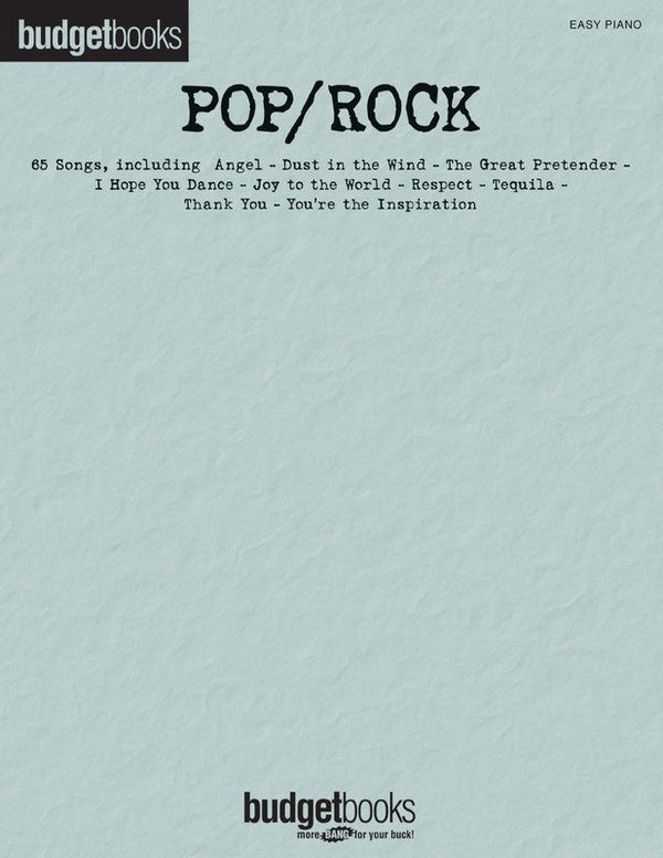 Budget Books: Pop/Rock for Easy Piano