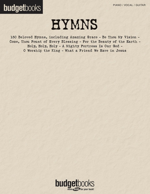 Budget Books: Hymns PVG