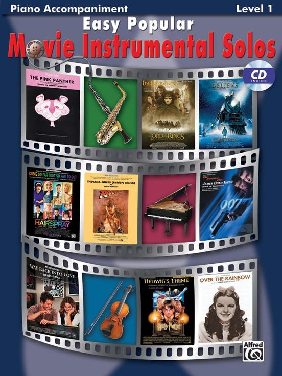 Easy Popular Movie Inst Solos - Piano Accompaniment