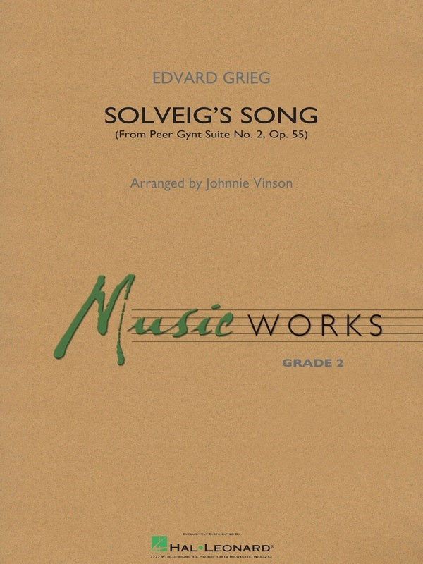 Solveig's Song (from Peer Gynt Suite), Grieg - arr. Johnnie Vinson (Grade 2)