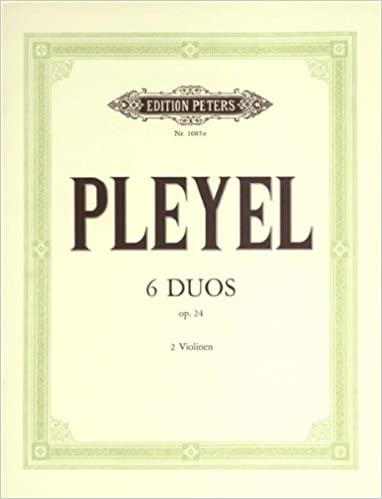 Pleyel: 6 Duets for Two Violins, Op. 24