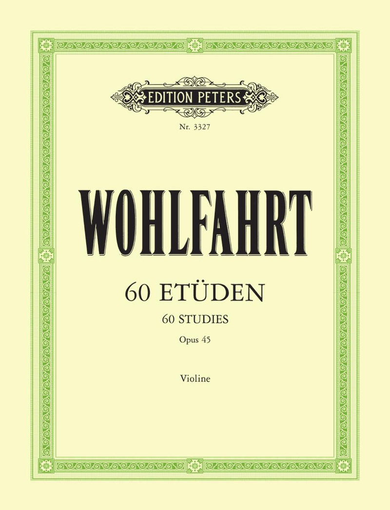 Wohlfahrt / Sitt: 60 Studies Op. 45 for Violin