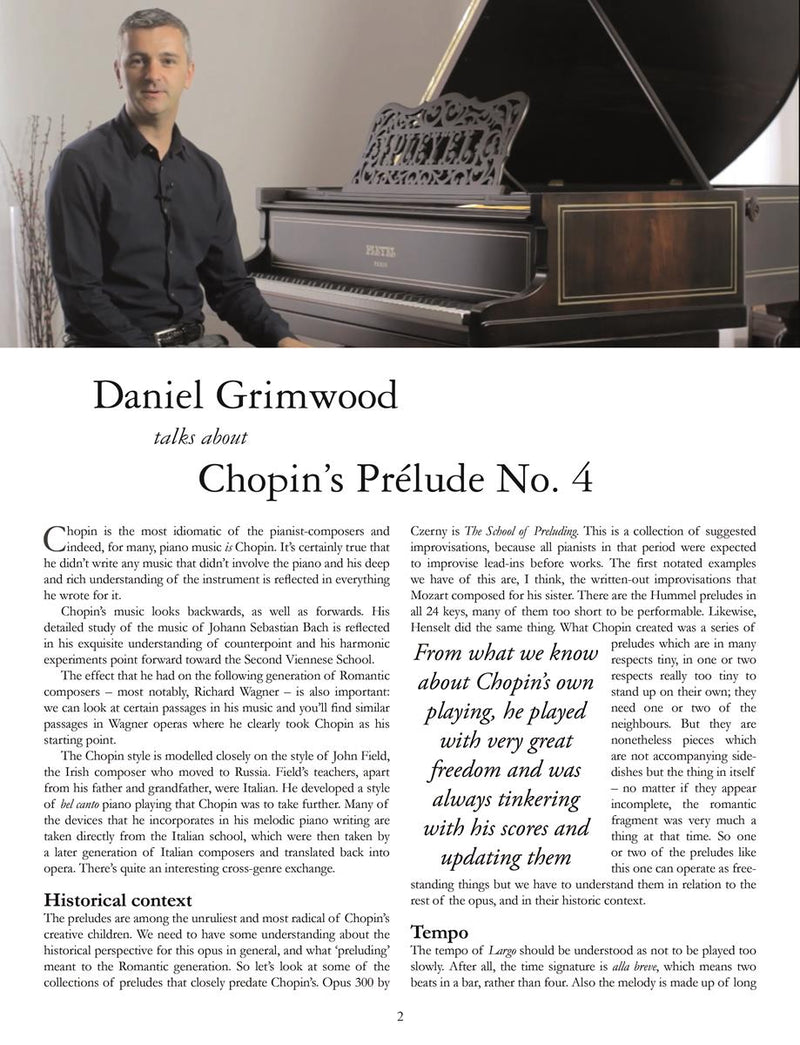 Chopin: Prelude No. 4 for Solo Piano