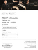Schumann: Reverie from Scenes from Childhood for Solo Piano
