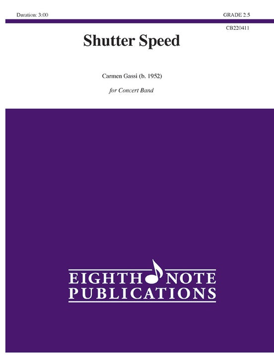 Shutter Speed - arr. Carmen Gassi (Concert Band Grade 2.5)